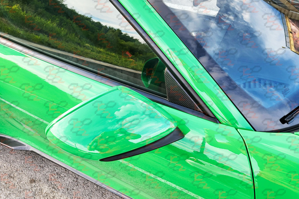 KarboniZation Porsche 911 (992) / Taycan Внешние Уголки Боковых Зеркал KarboniZation Porsche 911 (992) / Taycan Внешние Уголки Боковых Зеркал