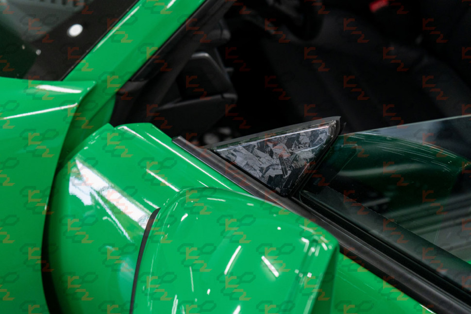 KarboniZation Porsche 911 (992) / Taycan Внешние Уголки Боковых Зеркал KarboniZation Porsche 911 (992) / Taycan Внешние Уголки Боковых Зеркал