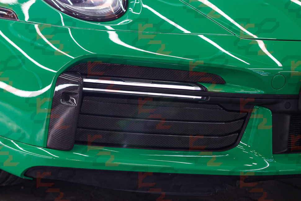 KarboniZation Porsche 911 (992) Turbo (-S) Передние Жабры Active Aero Системы PAA