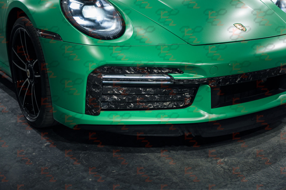KarboniZation Porsche 911 (992) Turbo (-S) Передние Жабры Active Aero Системы PAA