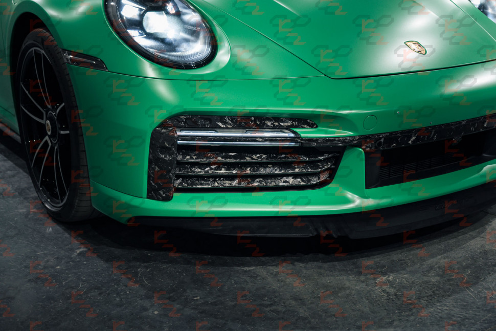 KarboniZation Porsche 911 (992) Turbo (-S) Передние Жабры Active Aero Системы PAA
