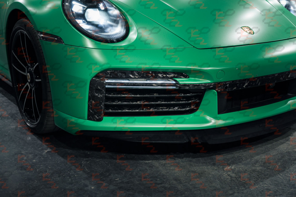 KarboniZation Porsche 911 (992) Turbo (-S) Передние Жабры Active Aero Системы PAA