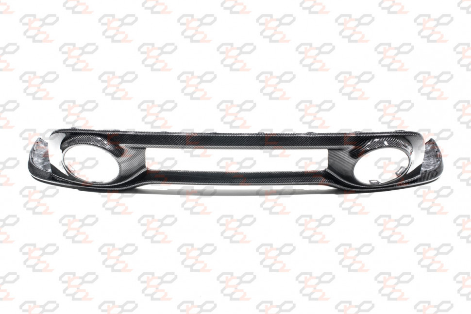KarboniZation Porsche 911 (992) Turbo (-S) Задний Диффузор для Спорт Выхлопа