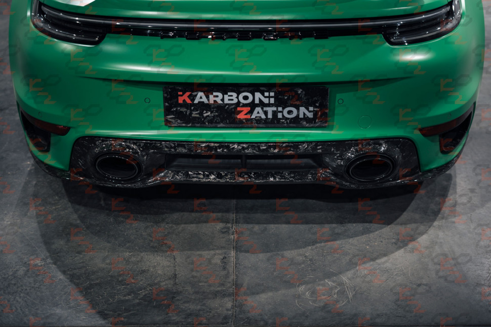 KarboniZation Porsche 911 (992) Turbo (-S) Задний Диффузор для Спорт Выхлопа KarboniZation Porsche 911 (992) Turbo (-S) Задний Диффузор для Спорт Выхлопа