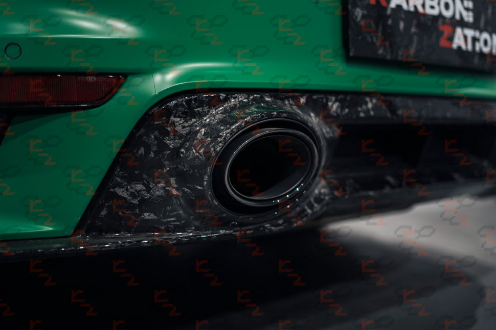 KarboniZation Porsche 911 (992) Turbo (-S) Задний Диффузор для Спорт Выхлопа KarboniZation Porsche 911 (992) Turbo (-S) Задний Диффузор для Спорт Выхлопа