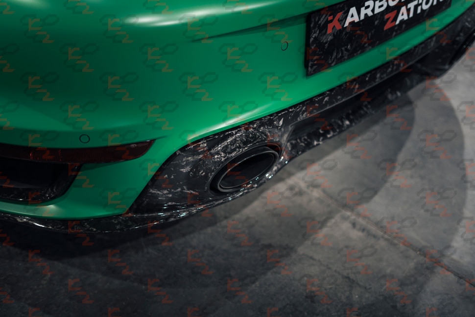 KarboniZation Porsche 911 (992) Turbo (-S) Задний Диффузор для Спорт Выхлопа KarboniZation Porsche 911 (992) Turbo (-S) Задний Диффузор для Спорт Выхлопа