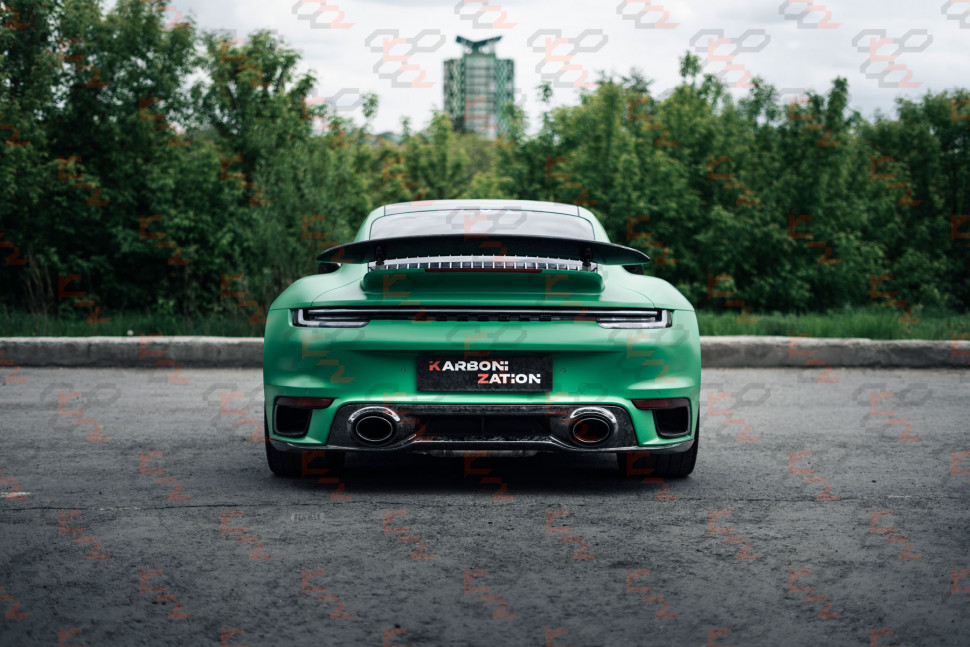 KarboniZation Porsche 911 (992) Turbo (-S) Задний Диффузор для Спорт Выхлопа KarboniZation Porsche 911 (992) Turbo (-S) Задний Диффузор для Спорт Выхлопа